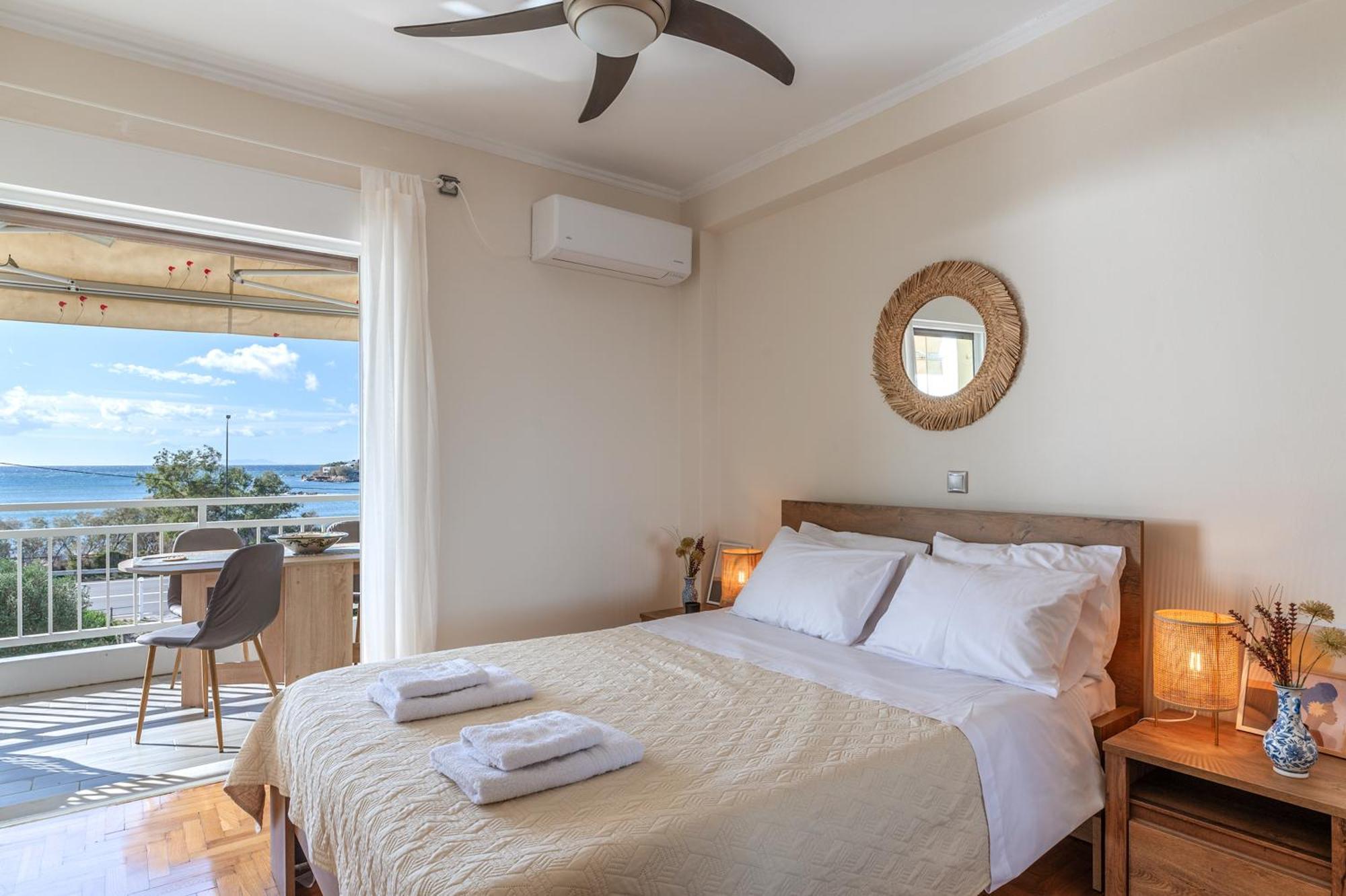 Amazing Sea View Apartment Kalivia Thorikou Ngoại thất bức ảnh